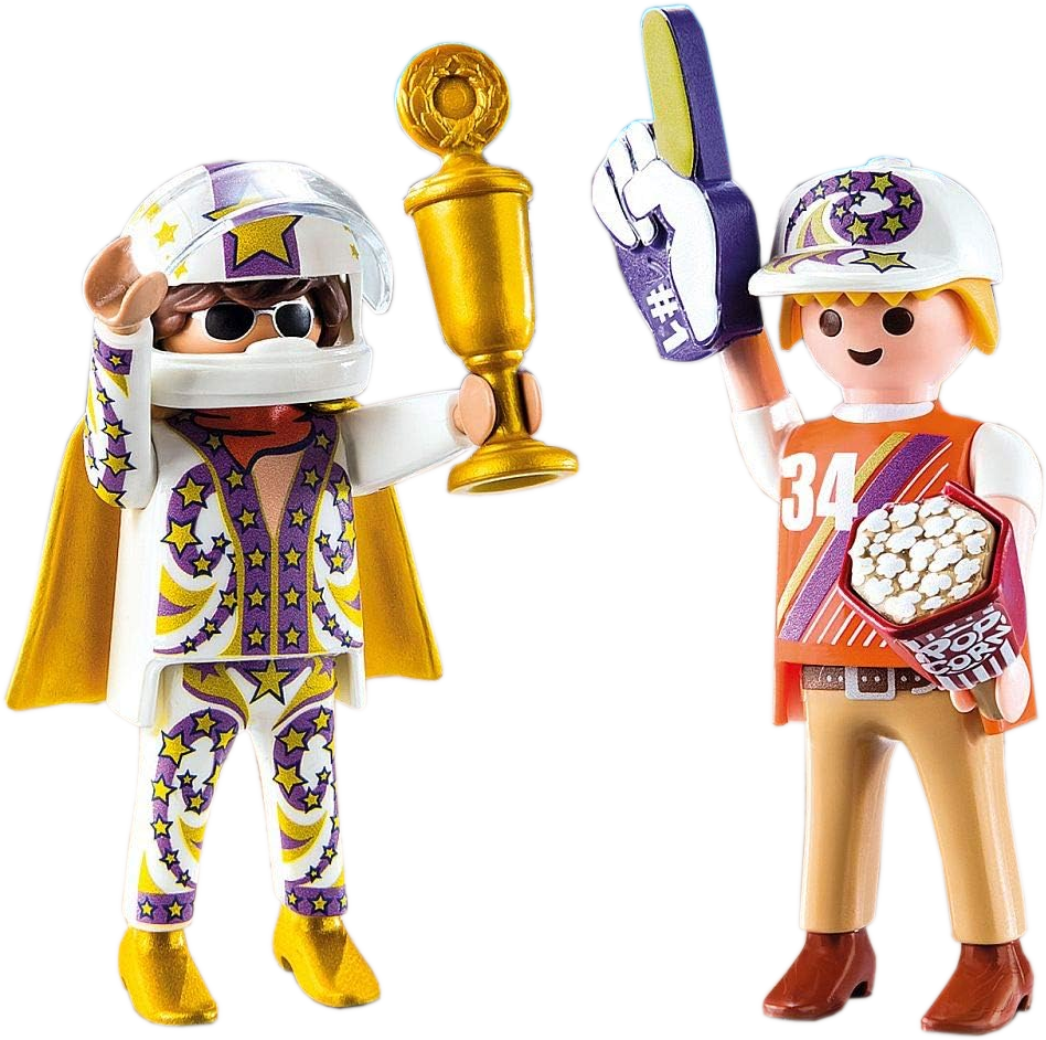Playmobil Spielfigur - Stuntshow-Team (2er Pack)