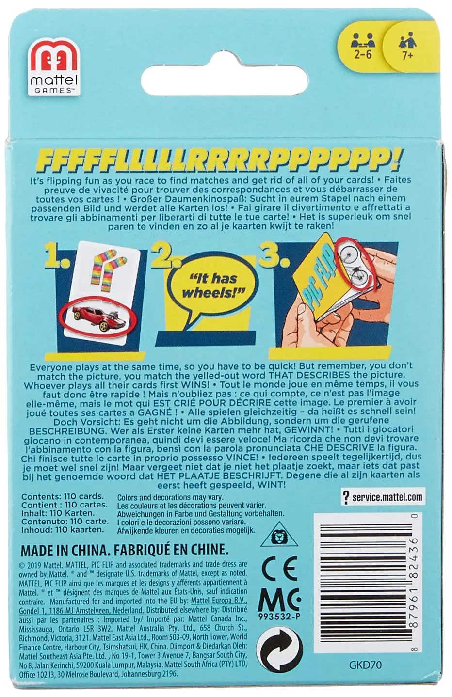 Mattel - Pic Flip Kartenspiel