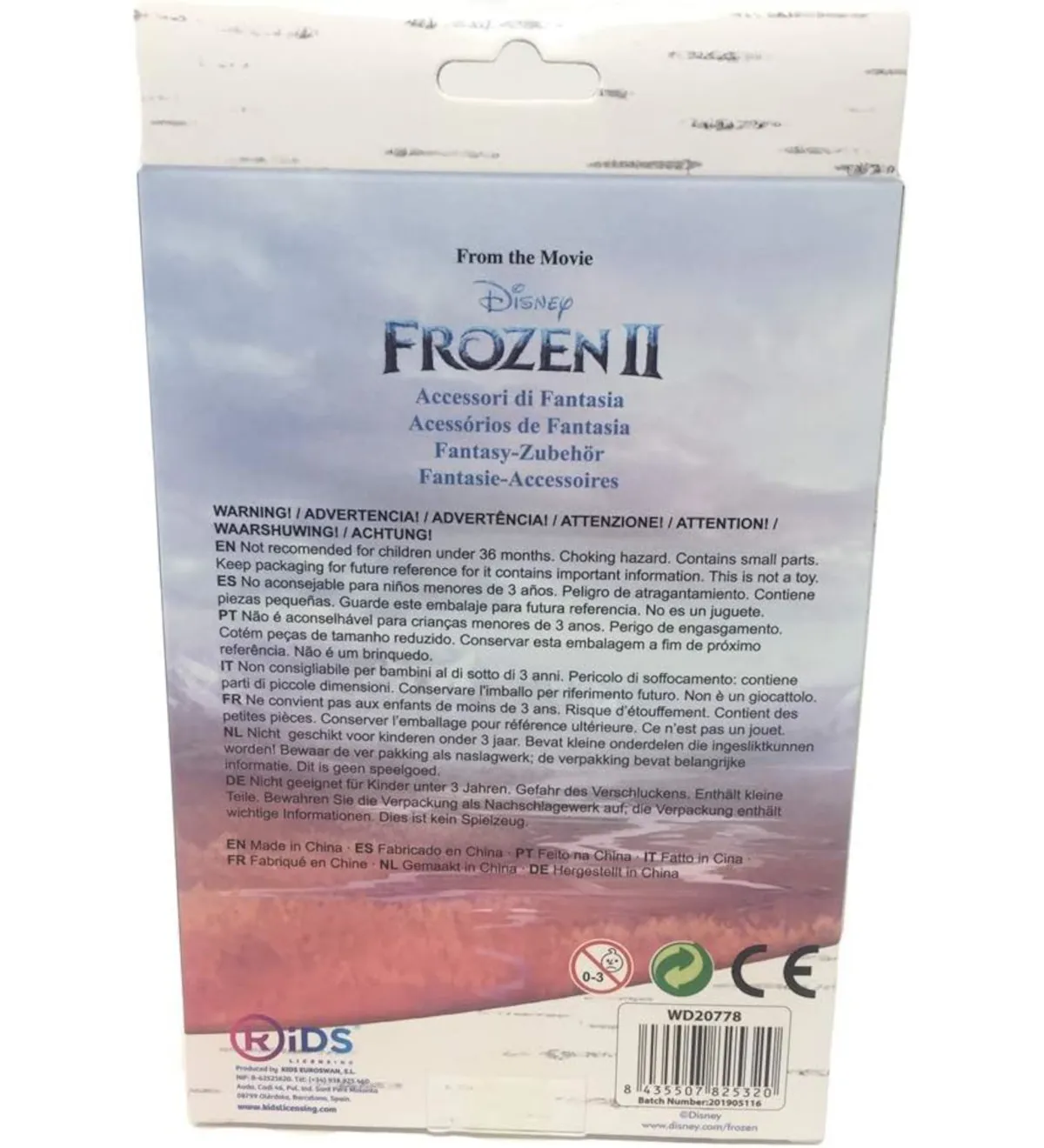 Frozen / Die Eiskönigin Accessoires Set 4-teilig (Kette, Armband, 2 Ringe)