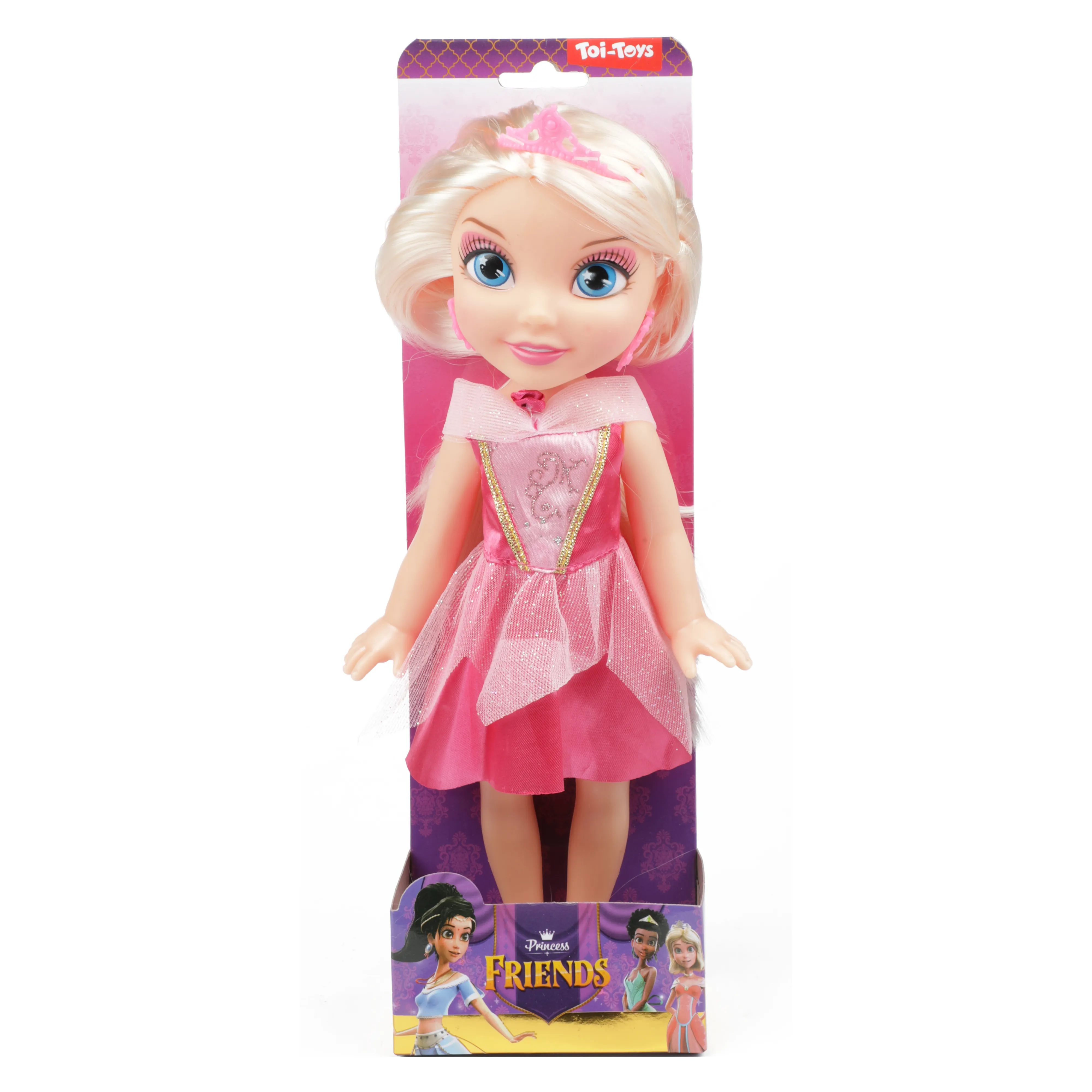 Toi-Toys - PRINCESS FRIENDS - Prinzessin - Puppe rosa (30cm)