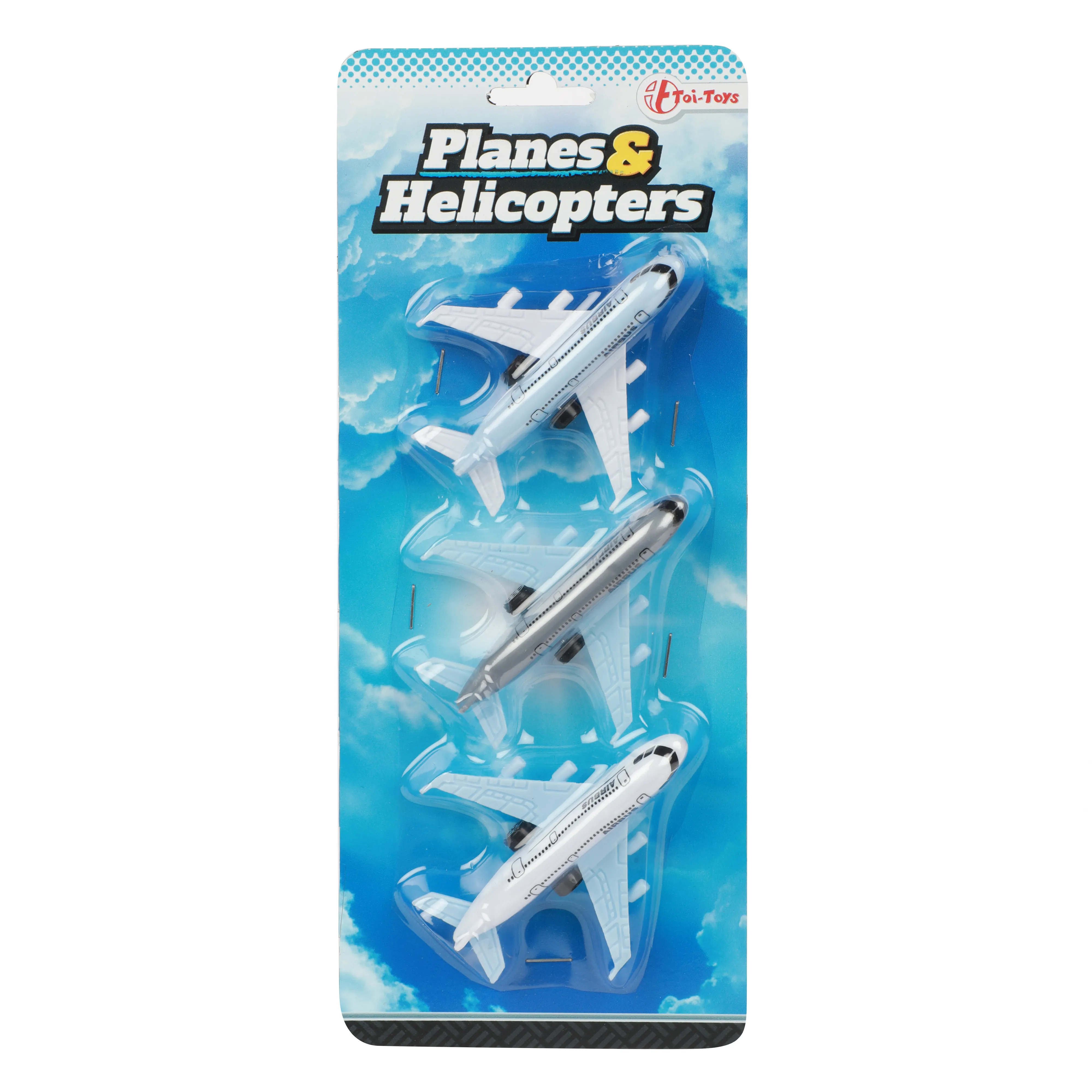 Toi-Toys - Spielzeugflugzeuge -  Airbus Flugzeuge (3 Stück)
