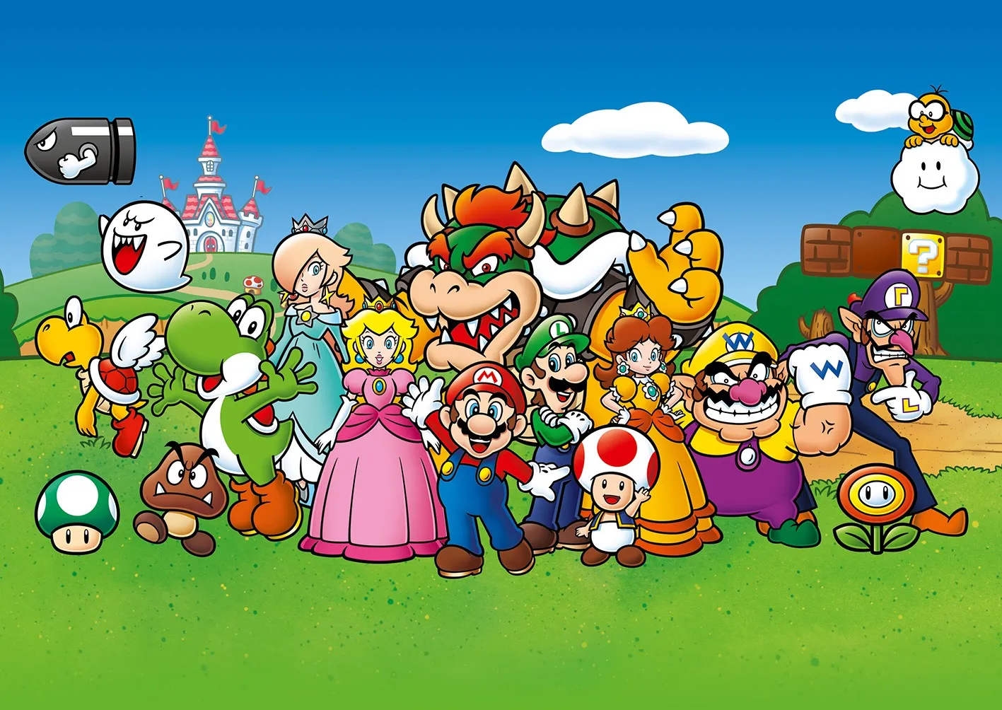 Puzzle Super Mario - Mario and Friends (500 Teile)