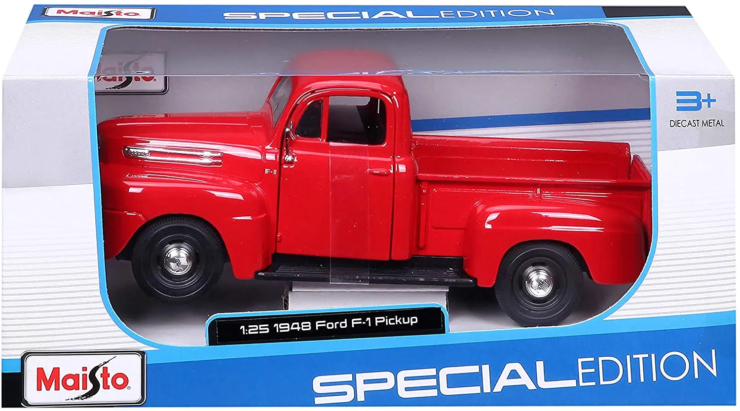 Maisto 31935 - Modellauto - Ford F1 Pick-Up '48 (rot, Maßstab 1:25)