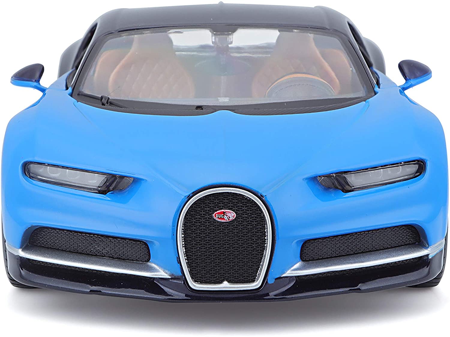 Maisto 31514 - Modellauto - Bugatti Chiron (schwarz-blau, Maßstab 1:24)