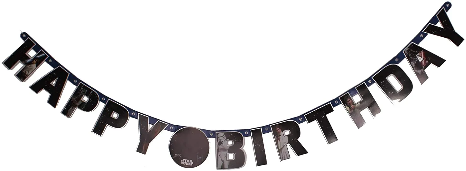 Amscan Star Wars - Happy Birthday Girlande (140cm)