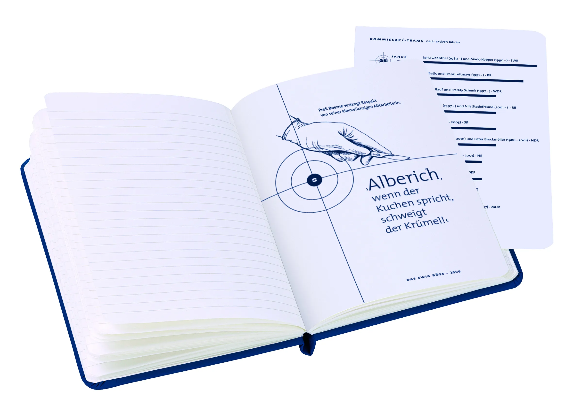 Tatort - Das Notizbuch (groß, A5) + Kugelschreiber