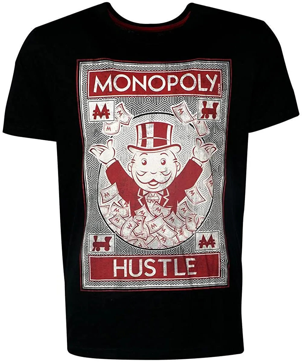 Difuzed - T-Shirt Herren - Monopoly »Hustle« (schwarz)