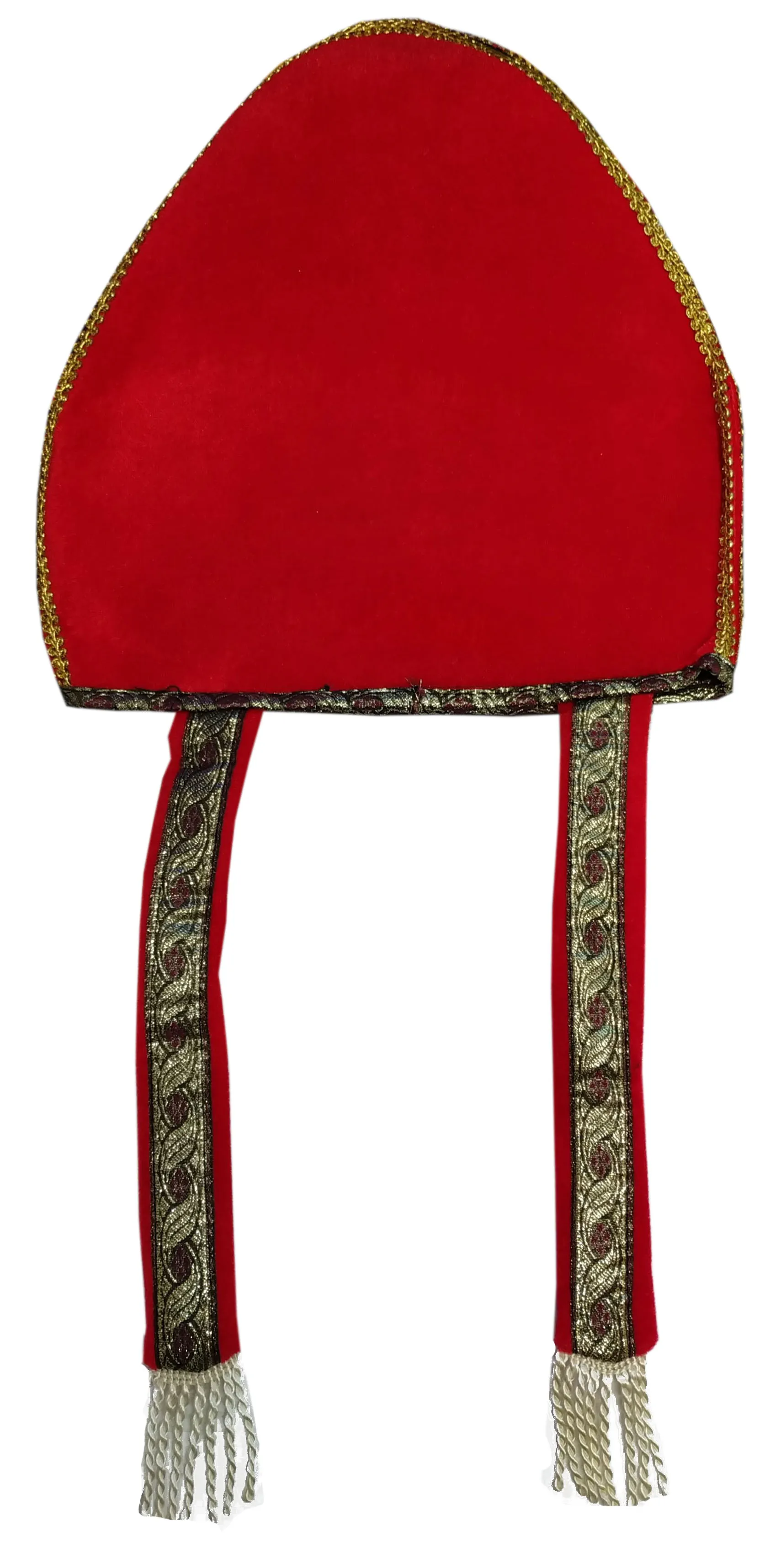 Bischofsmütze (rot/gold)
