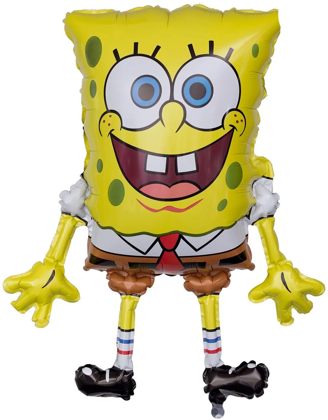 Amscan Spongebob Schwammkopf Folienballon mit Band und Gewichten (ungefüllt)