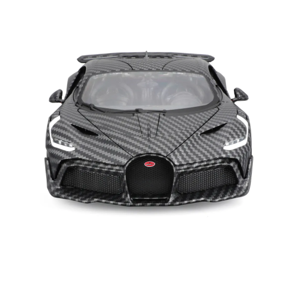 Bburago 18-11101 - Modellauto - Bugatti Divo Carbon (grau, Maßstab 1:18)