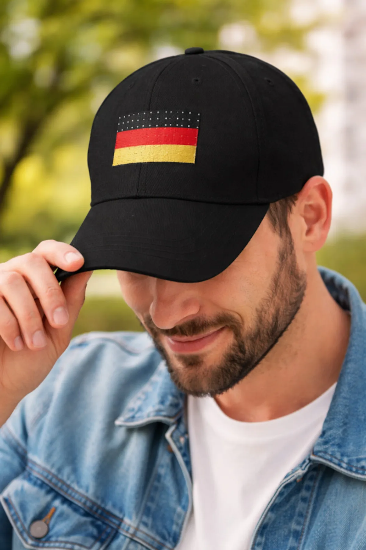 Baseballkappe Deutschland LED Blinkfunktion