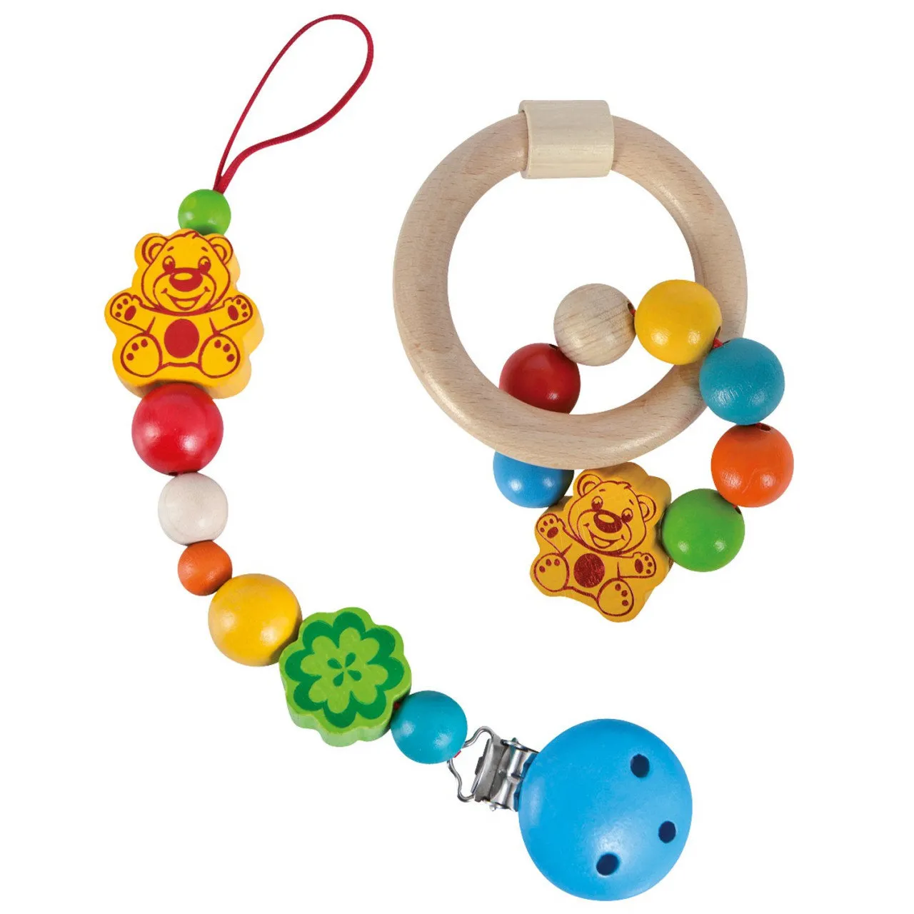 Eichhorn Schnullerkette, Beißring und WWF Cub Club Panda 22cm