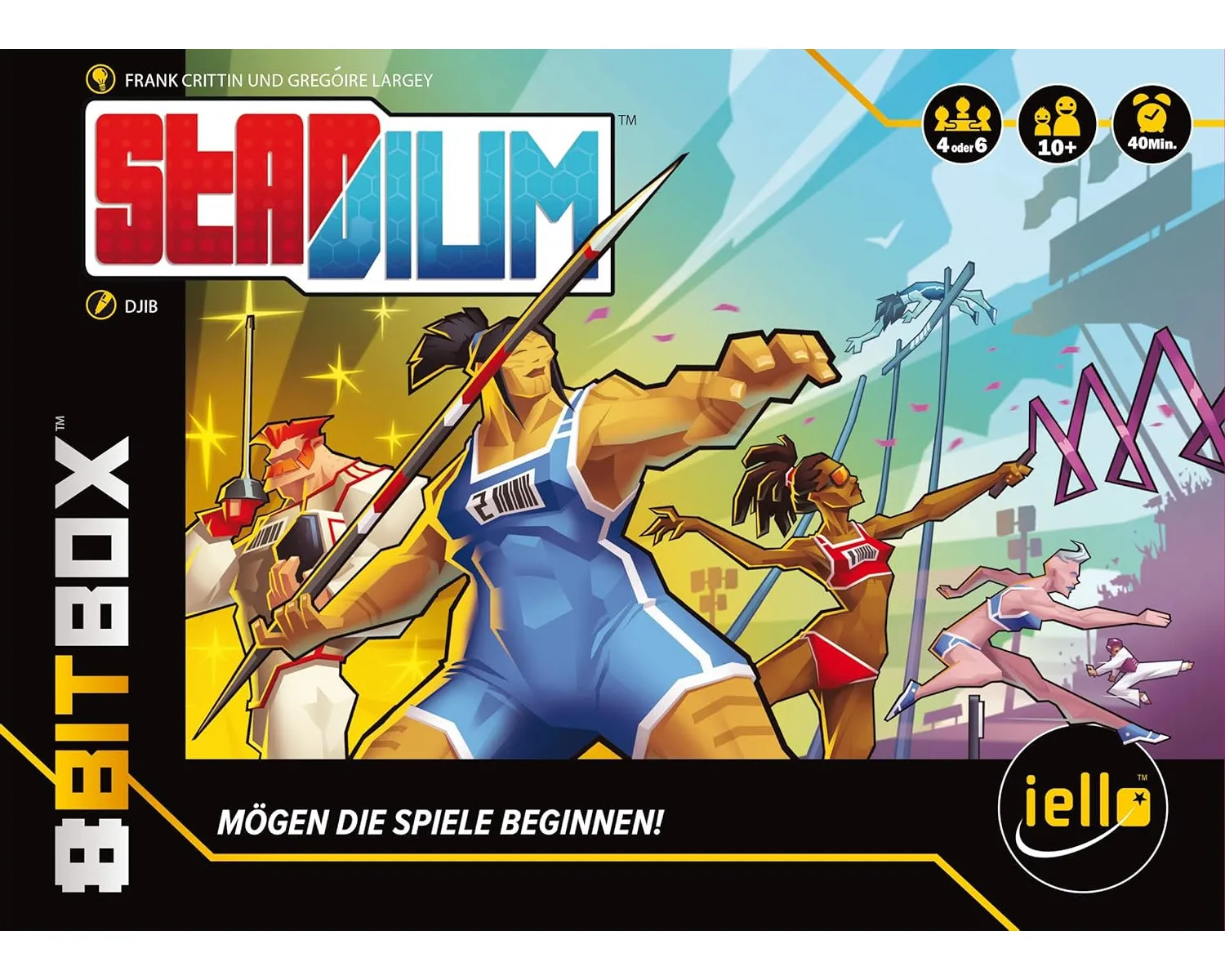 IELLO 515453 - Spielesammlung - 8 Bit Spiel Box