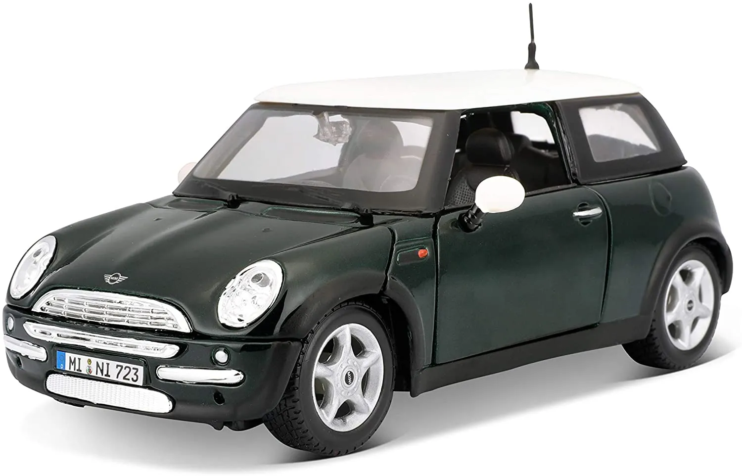 Maisto 31219 - Modellauto - Mini Cooper (dunkelgrün, Maßstab 1:24)