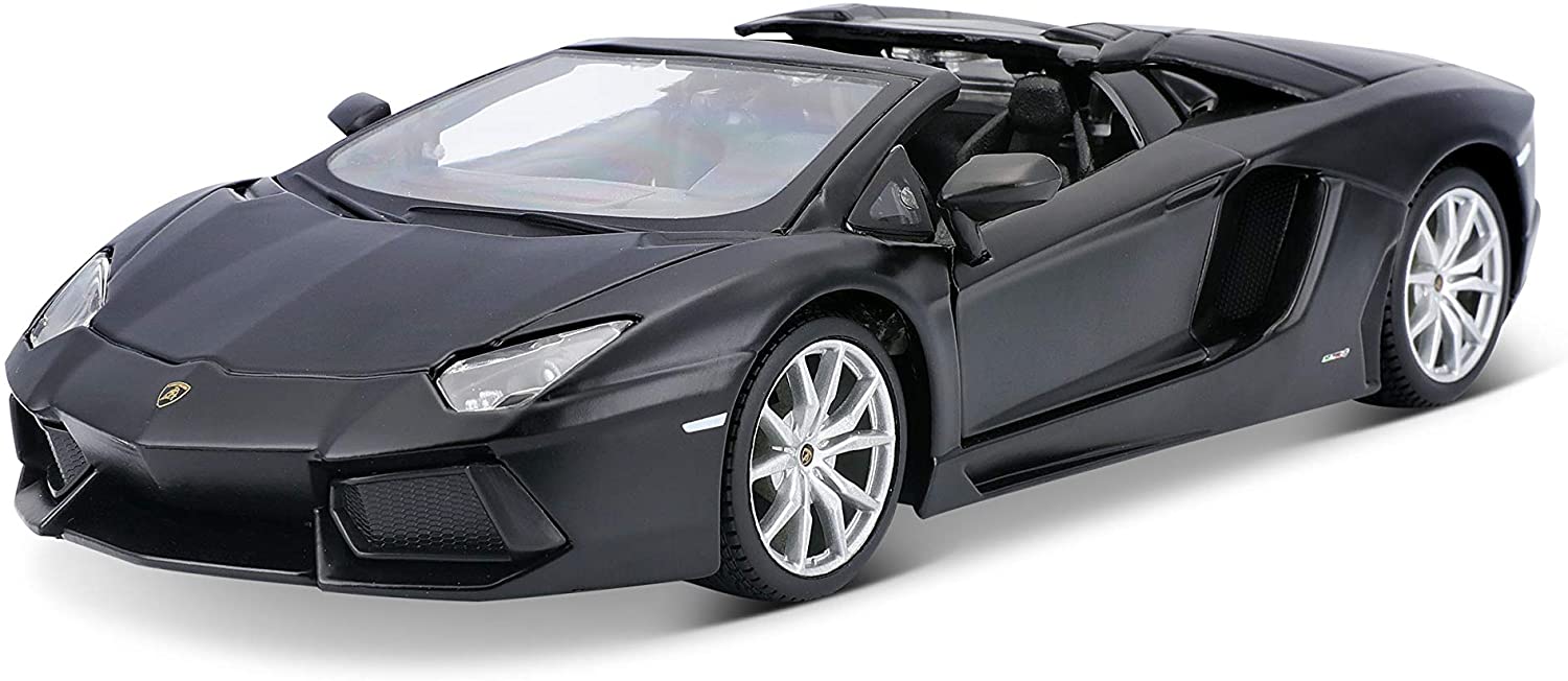 Maisto 31504 - Modellauto -  Lamborghini Aventador LP 700-4 Roadster (mattschwarz, Maßstab 1:24) 