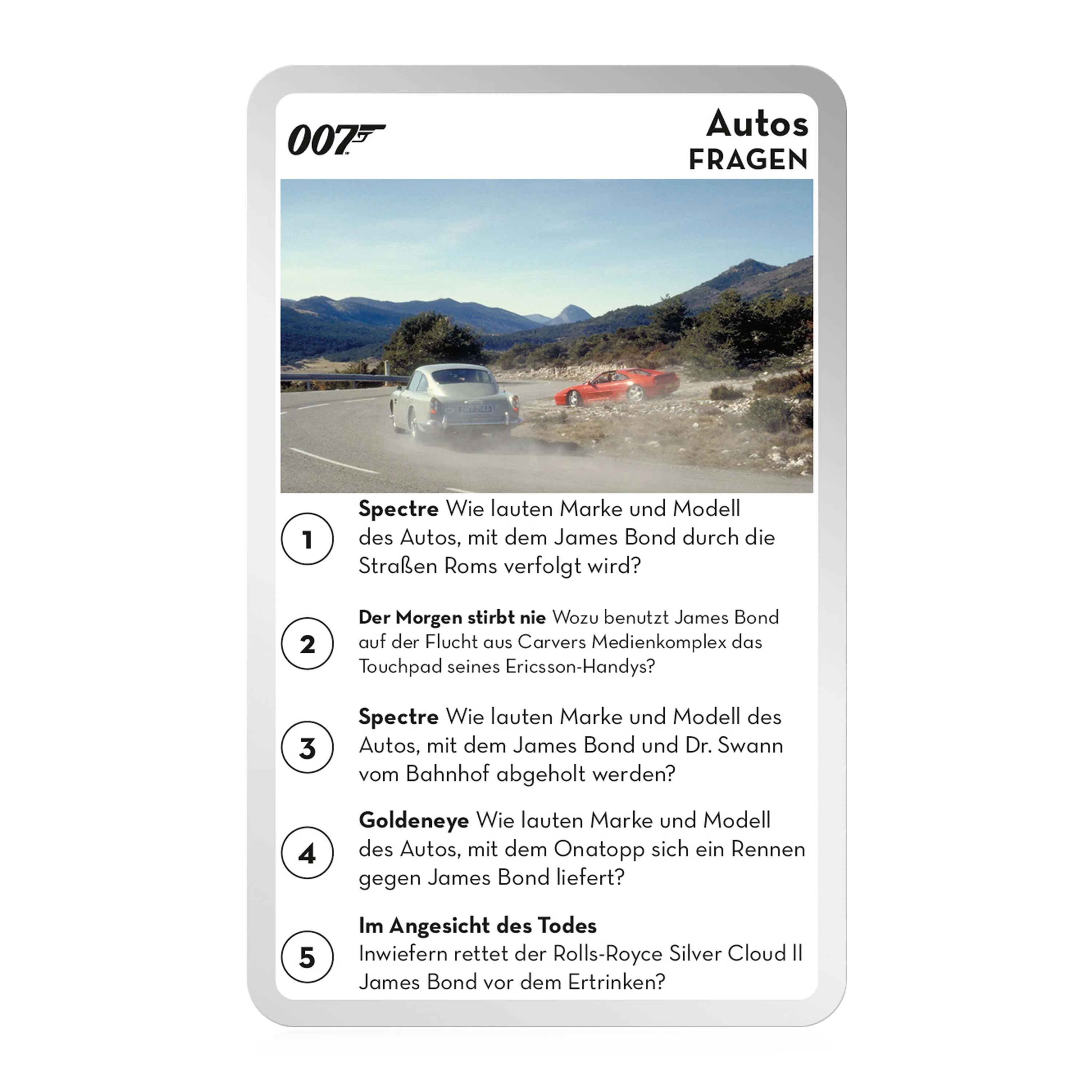 James Bond Cluedo + Top Trumps Quiz Bundle