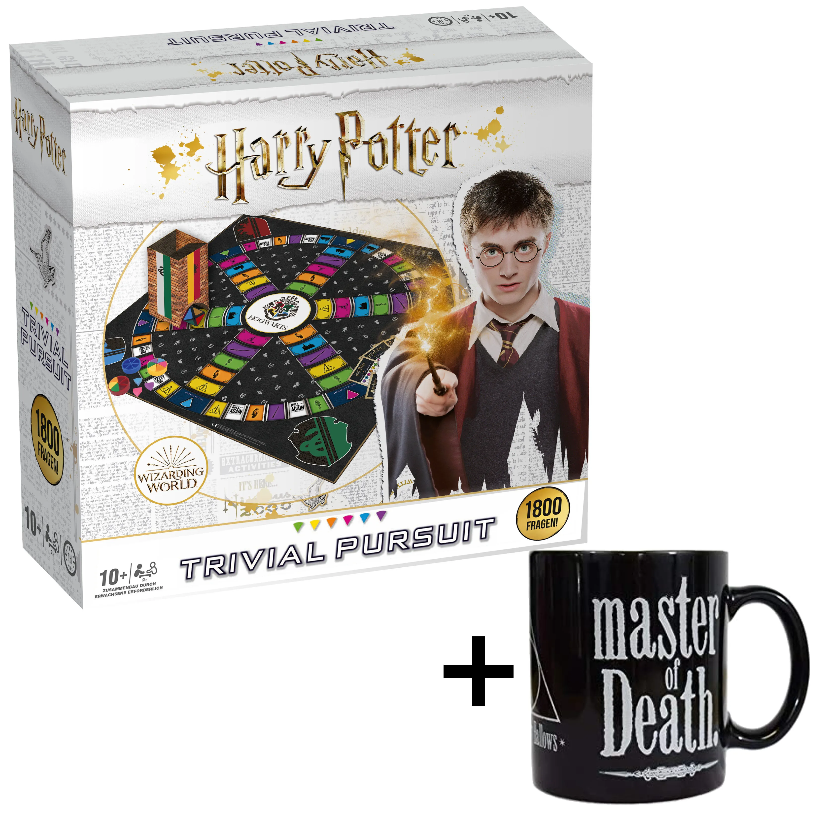 Trivial Pursuit Harry Potter XL + Zaubertasse "Dearthly Hallows"