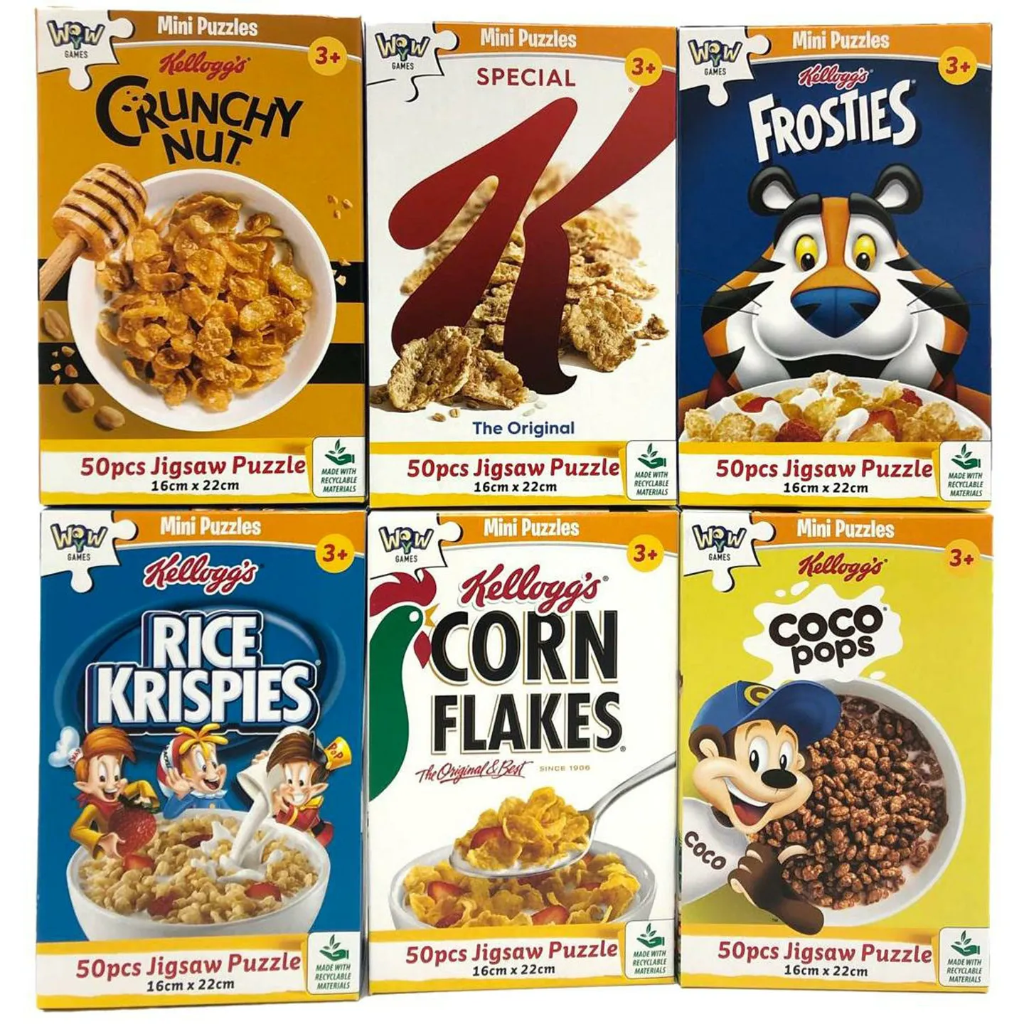 Kellogg’s Mini-Puzzle Set – 6er Set mit je 50 Teilen (YWOW 190231)