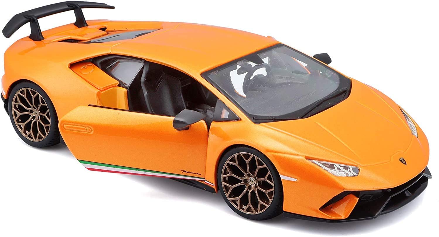 Bburago 18-21092 - Modellauto - Lamborghini Huracan Performante (orange, Maßstab 1:24) 