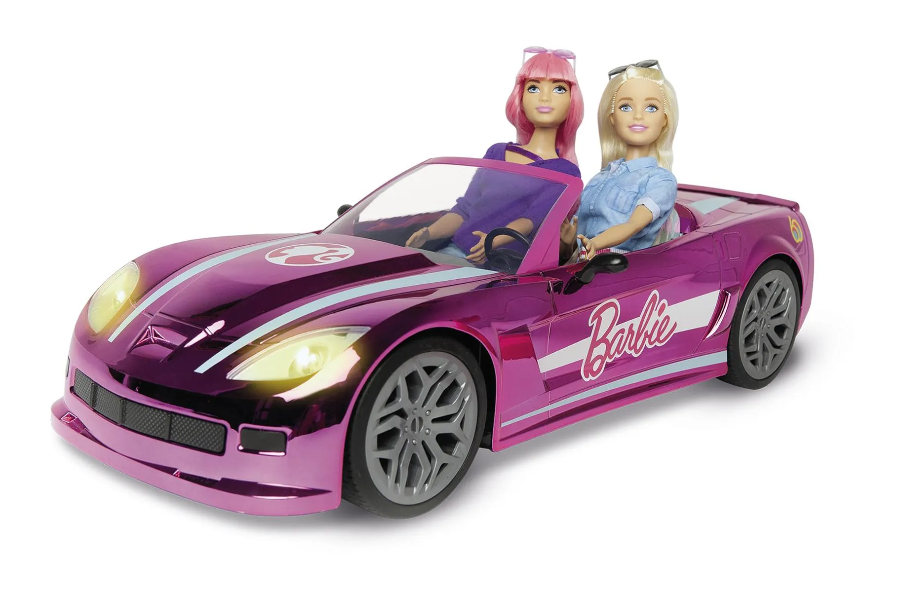 Happy People 63619 - Ferngesteurtes Auto - Barbie Dream Car (pink, 40 cm)