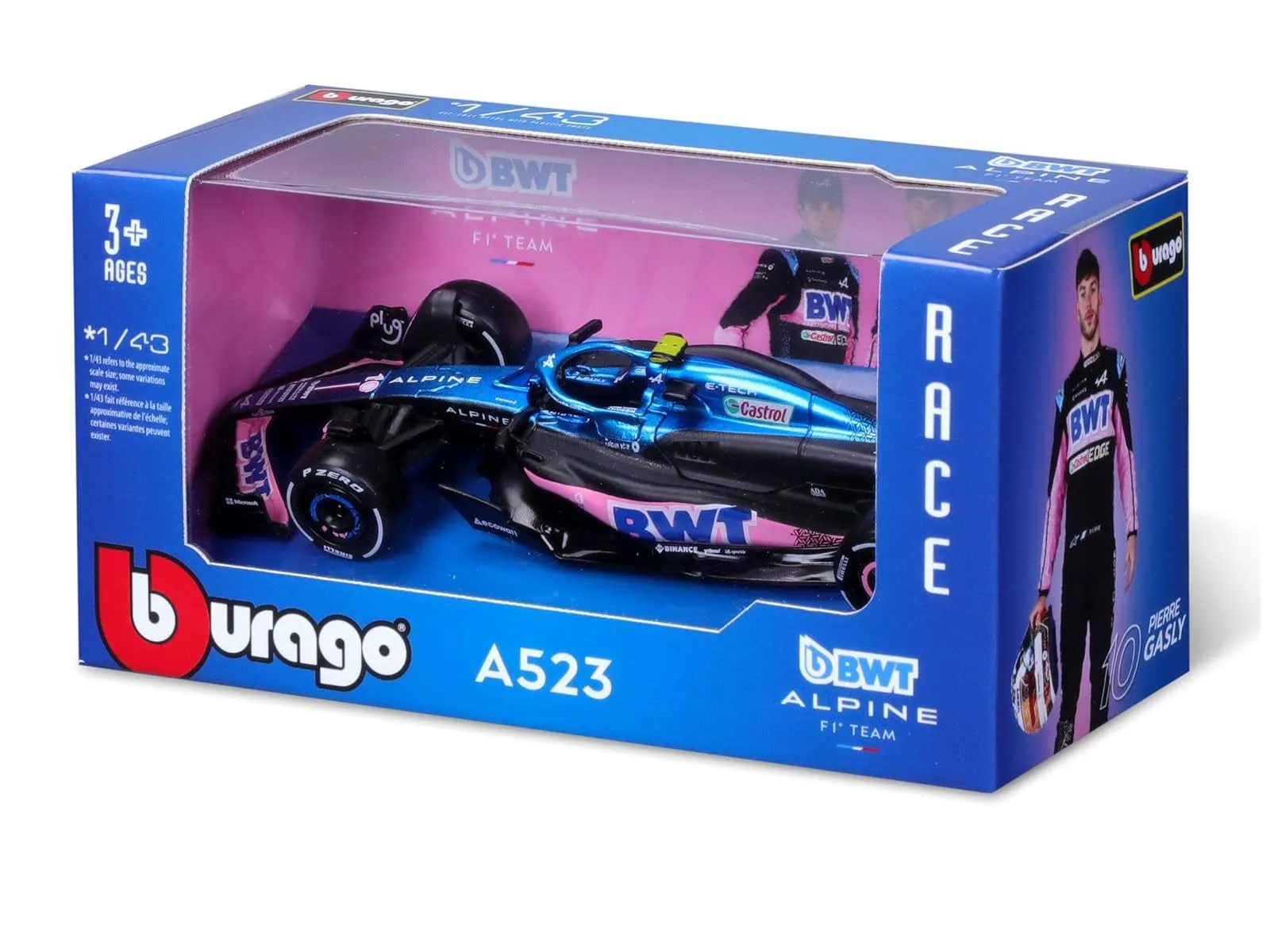 Bburago 18-38072G - Modellauto - F1 Renault Alpine A523 '23 #10 Gasly (Maßstab 1:43)