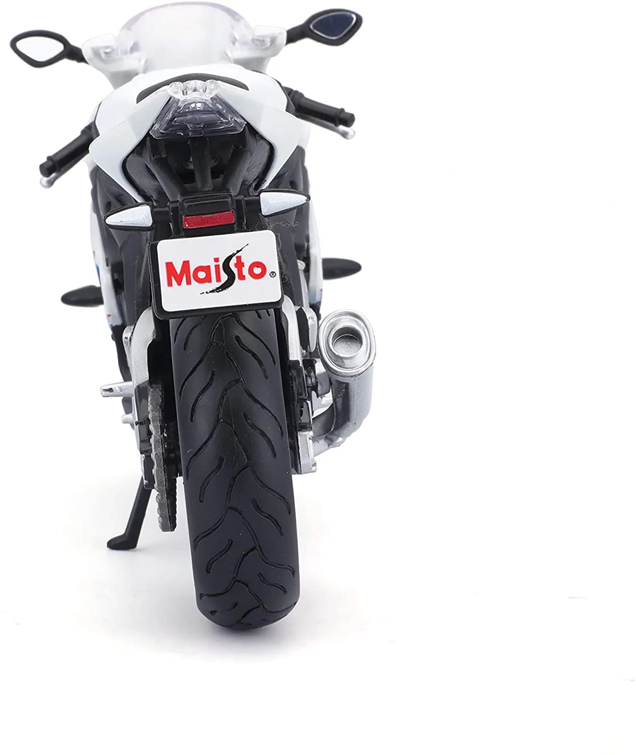 Maisto - Modellmotorrad - BMW S 1000 RR (weiß-blau, Maßstab 1:12)