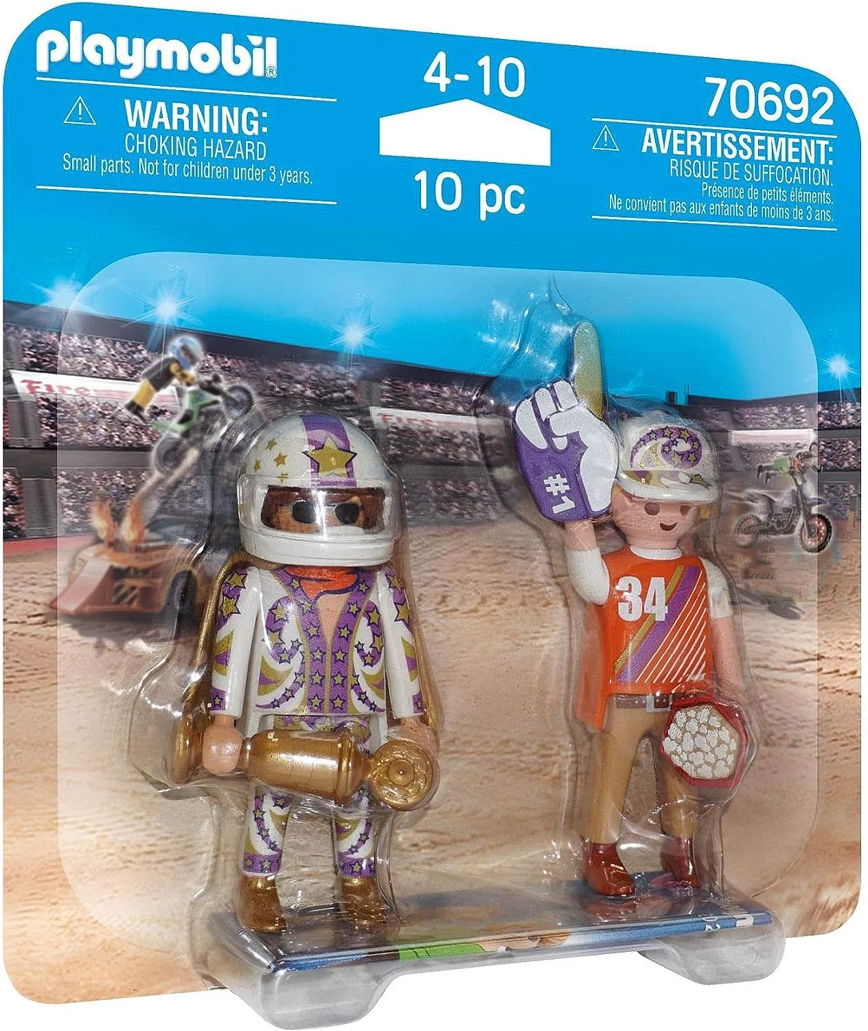 Playmobil Spielfigur - Stuntshow-Team (2er Pack)
