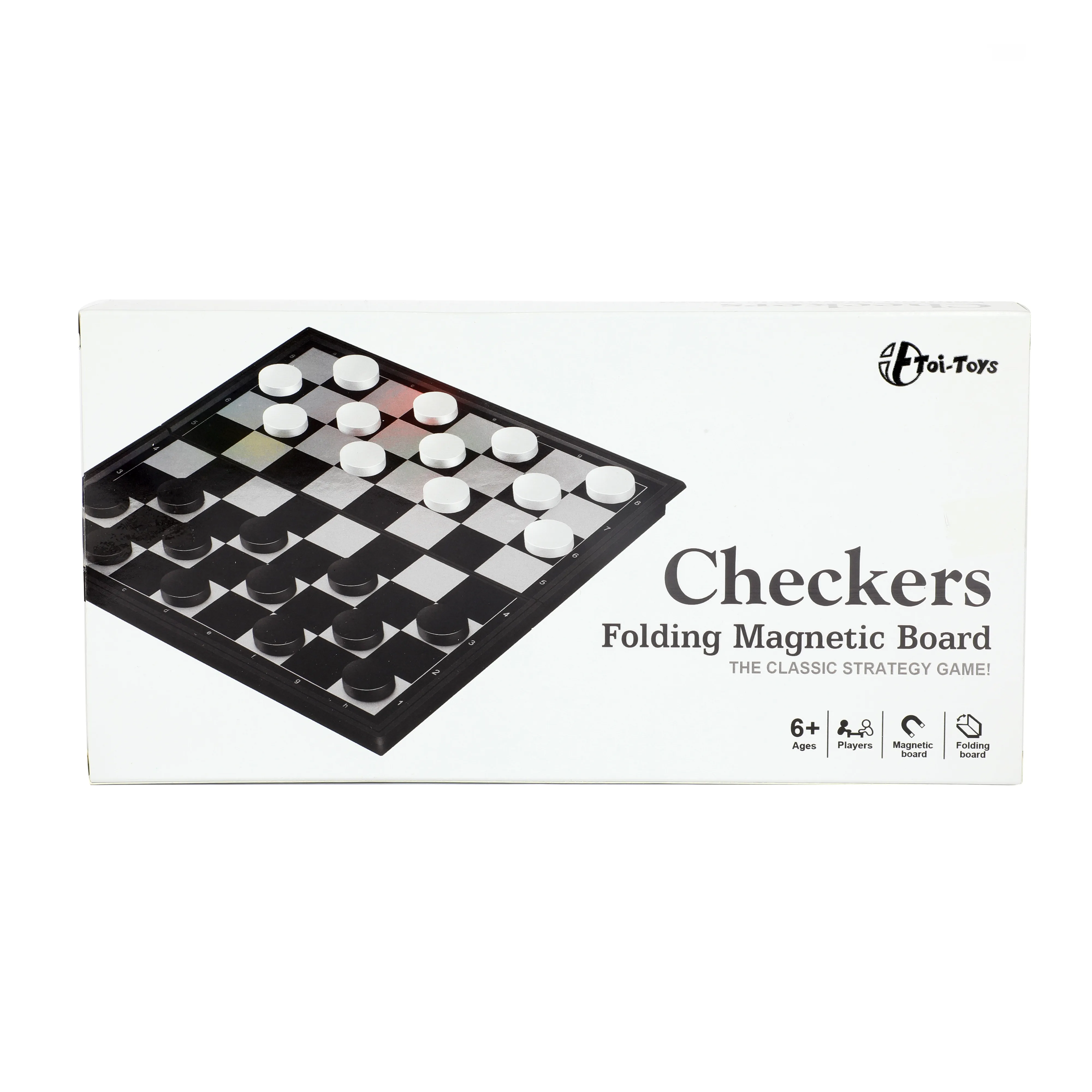 Toi-Toys 51451A - Reisespiel - Damespiel (magnetisch)