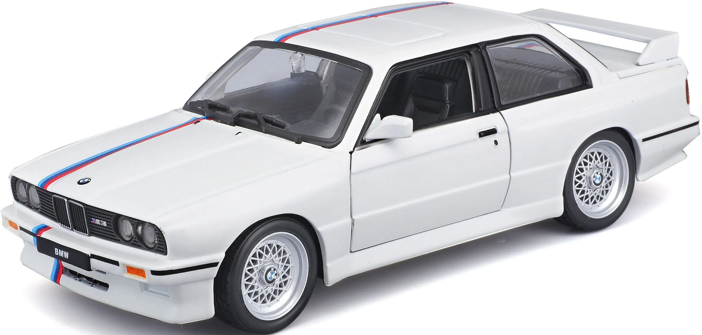 Bburago 18-21100 - Modellauto - BMW 3 Series M3 1988 (weiß, Maßstab 1:24)