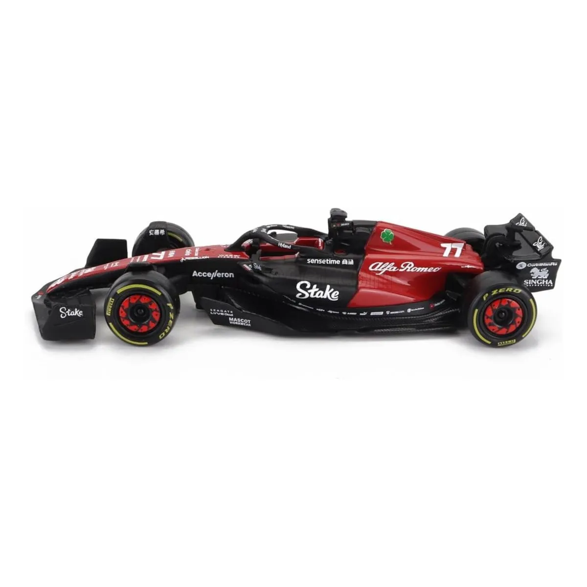Bburago 18-38085B - Modellauto - F1 Alfa Romeo C43 '23 #77 Bottas (Maßstab 1:43)
