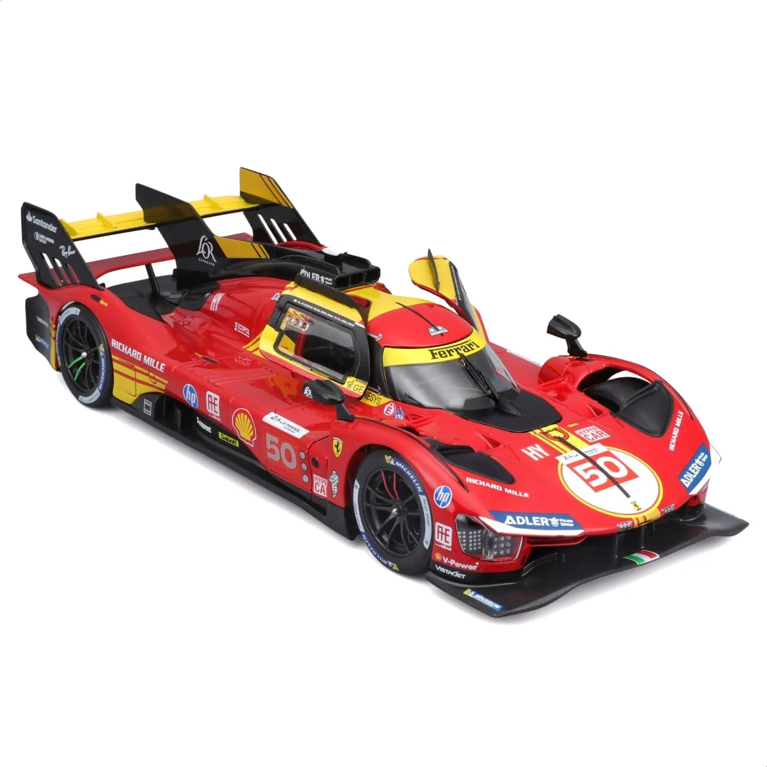 Bburago 18-26312 - Modellauto - Ferrari 499P LMH #50 - Sieger LeMans '24 (Maßstab 1:24)