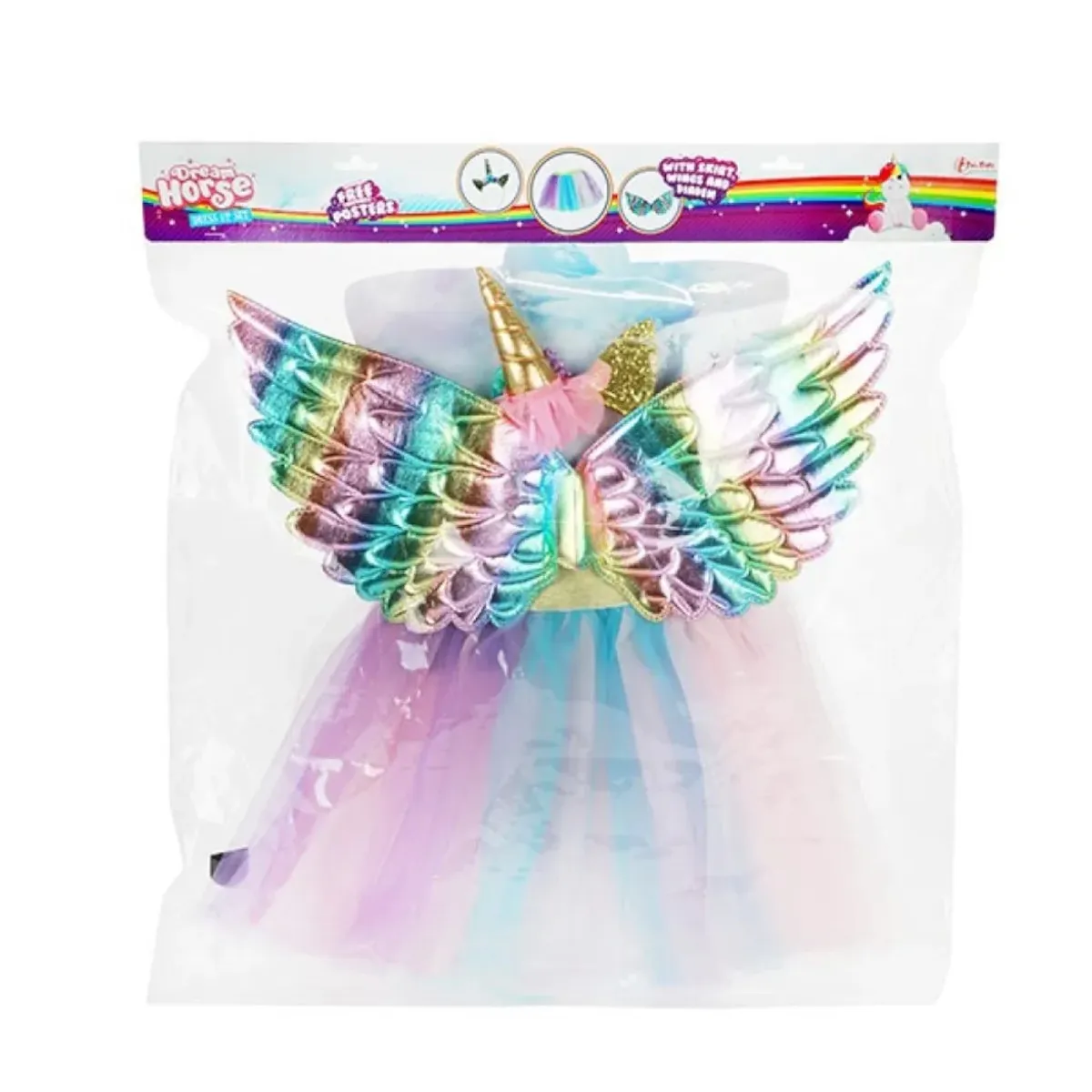 Toi-Toys - Kinderkostüm - Dream Horse Verkleidungsset Einhorn (mit Flügeln + Tutu) Toi-Toys - Kinderkostüm - Dream Horse Verkleidungsset Einhorn (mit Flügeln + Tutu)