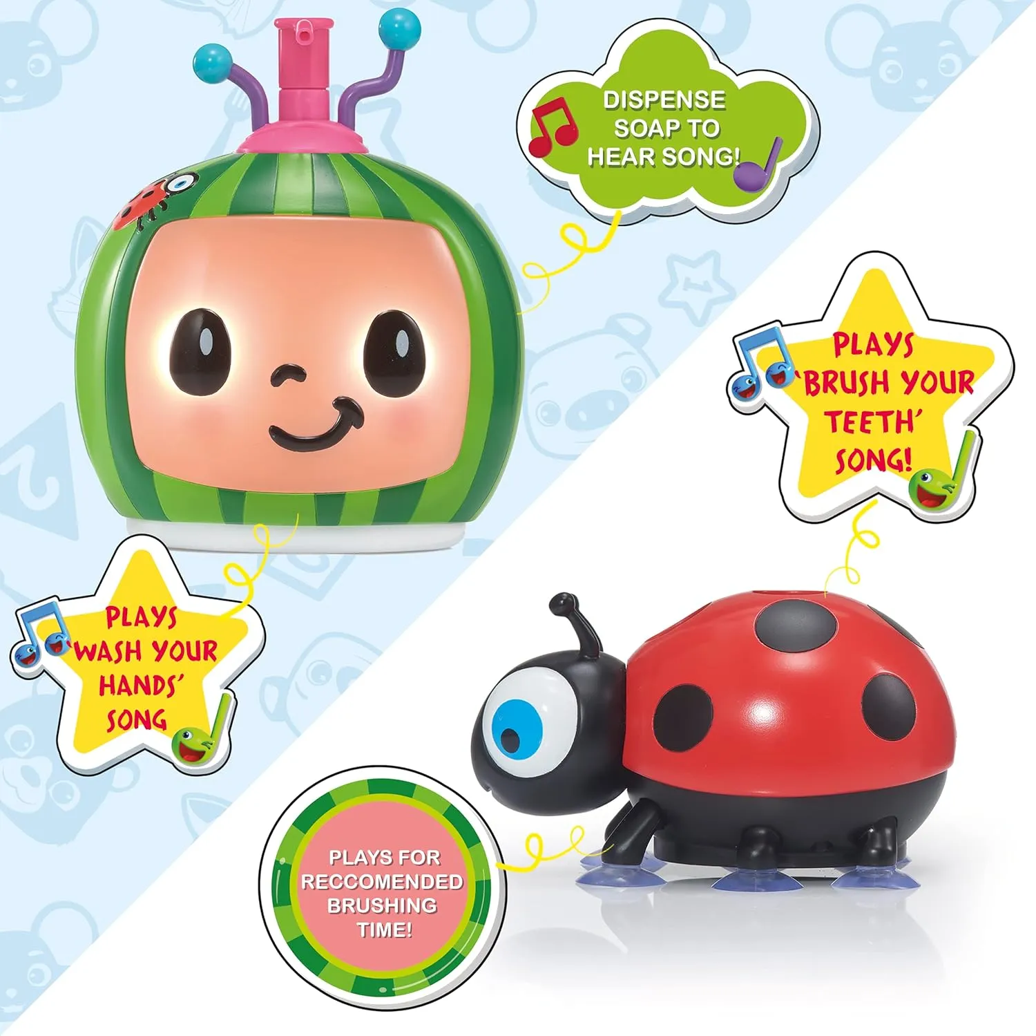 WOW! Stuff - Cocomelon - singender Zahnbürstenhalter und Seifenspender
