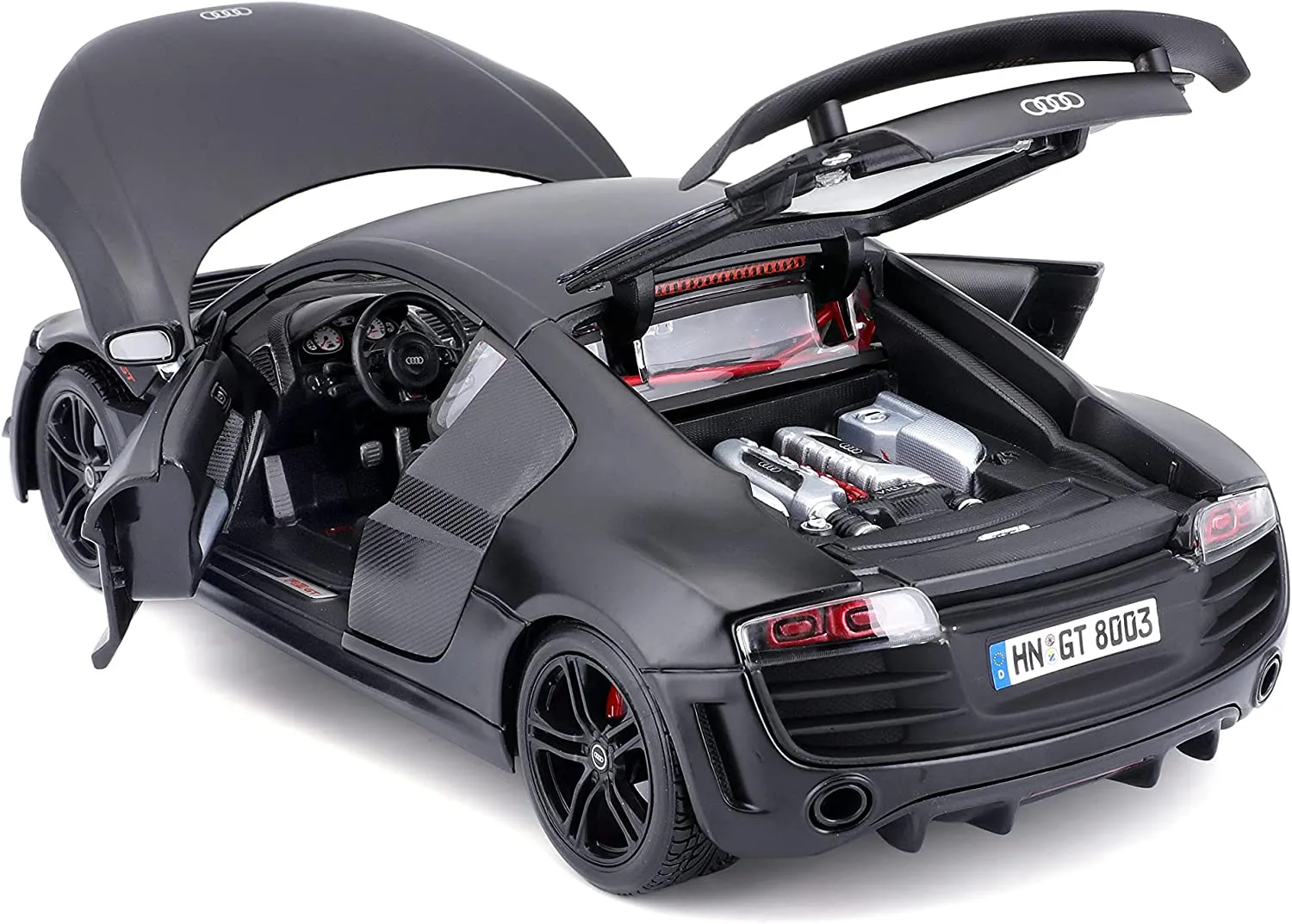 Maisto 31395 - Modellauto - Audi R8 GT3 (schwarz, Maßstab 1:18)