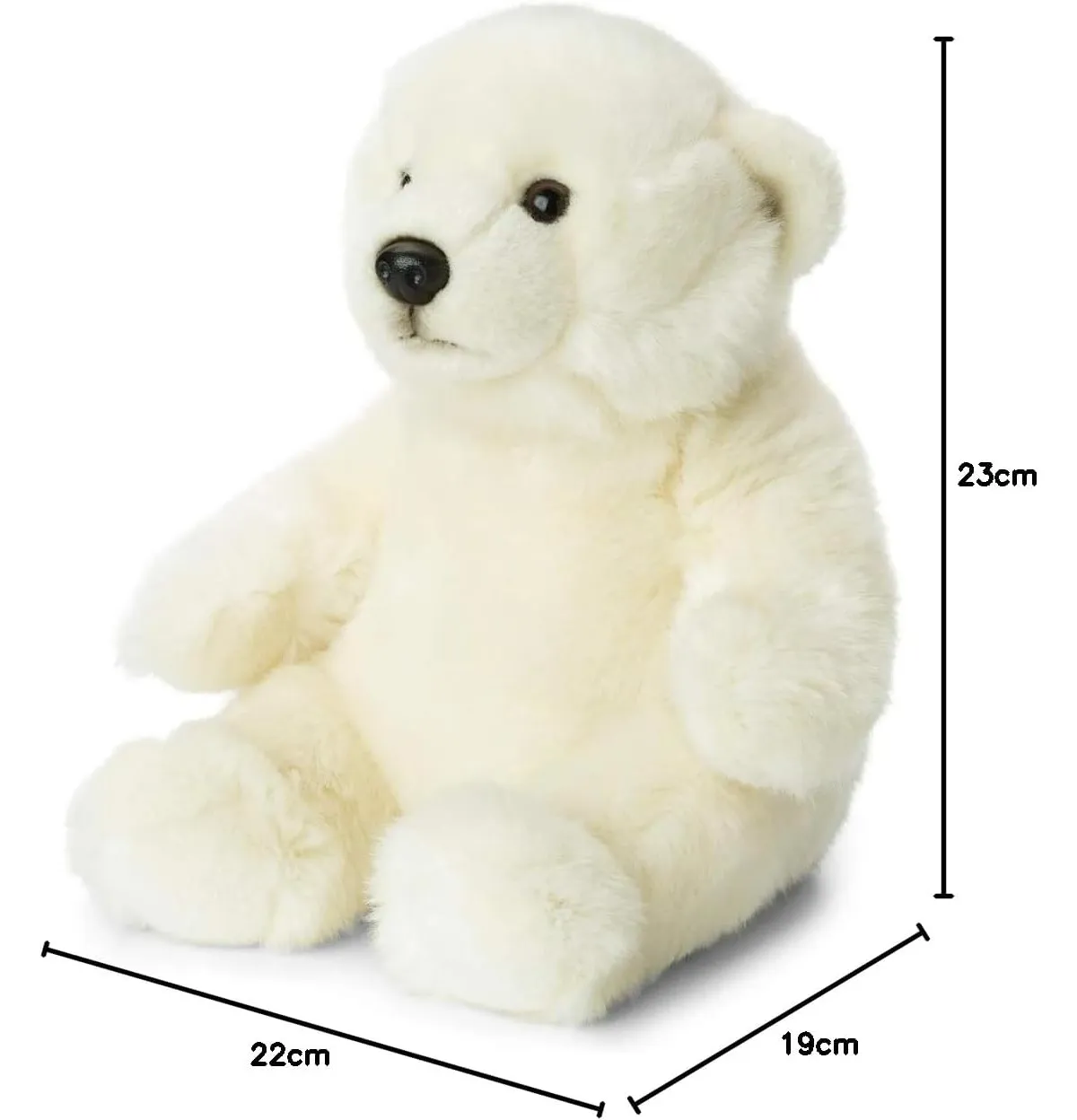 WWF - Plüschtier - Eisbär (sitzend, 22cm)