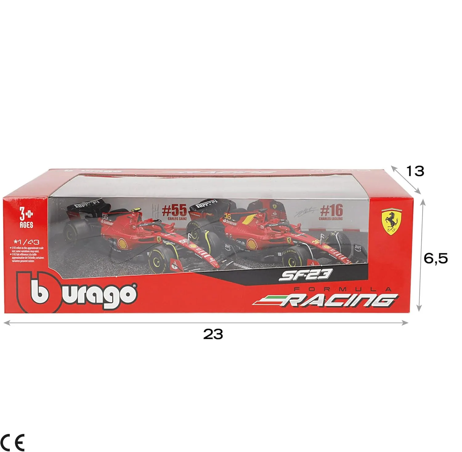 Bburago 18-36839-2 - Modellauto - Ferrari S-24 2er-Set (Maßstab 1:43)