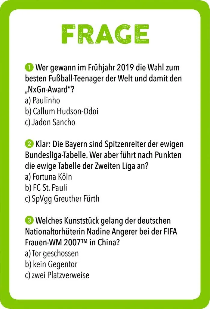 Moses Verlag - Das Fußball-Quiz (150 Fragen & Antworten)