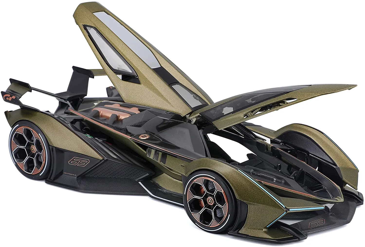 Maisto 36454 - Modellauto - Lamborghini V12 Vision Grand Turismo (grün, Maßstab 1:18)