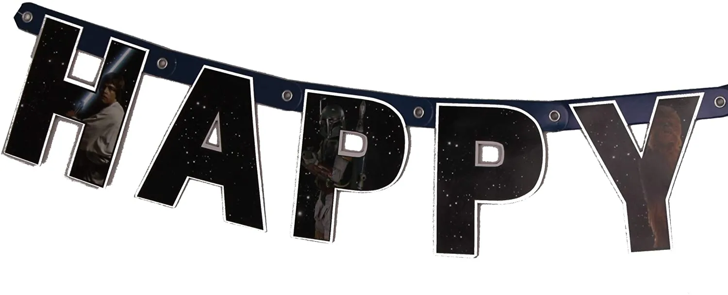 Amscan Star Wars - Happy Birthday Girlande (140cm) + Konfetti (34g)