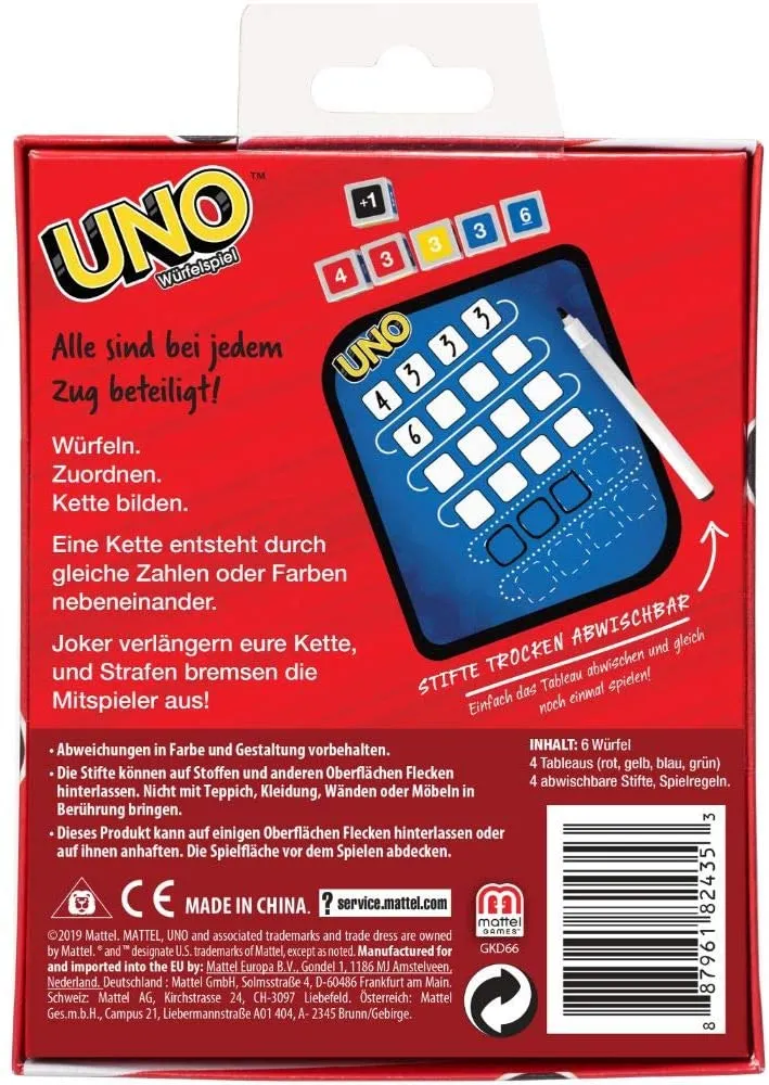 Mattel - UNO - Würfelspiel