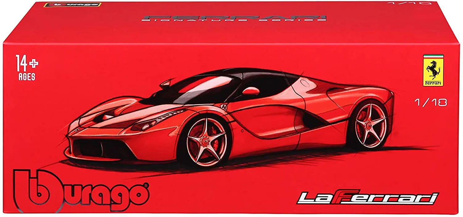 Bburago 18-16901R - Modellauto - LaFerrari Signature Edition (rot,  Maßstab 1:18)