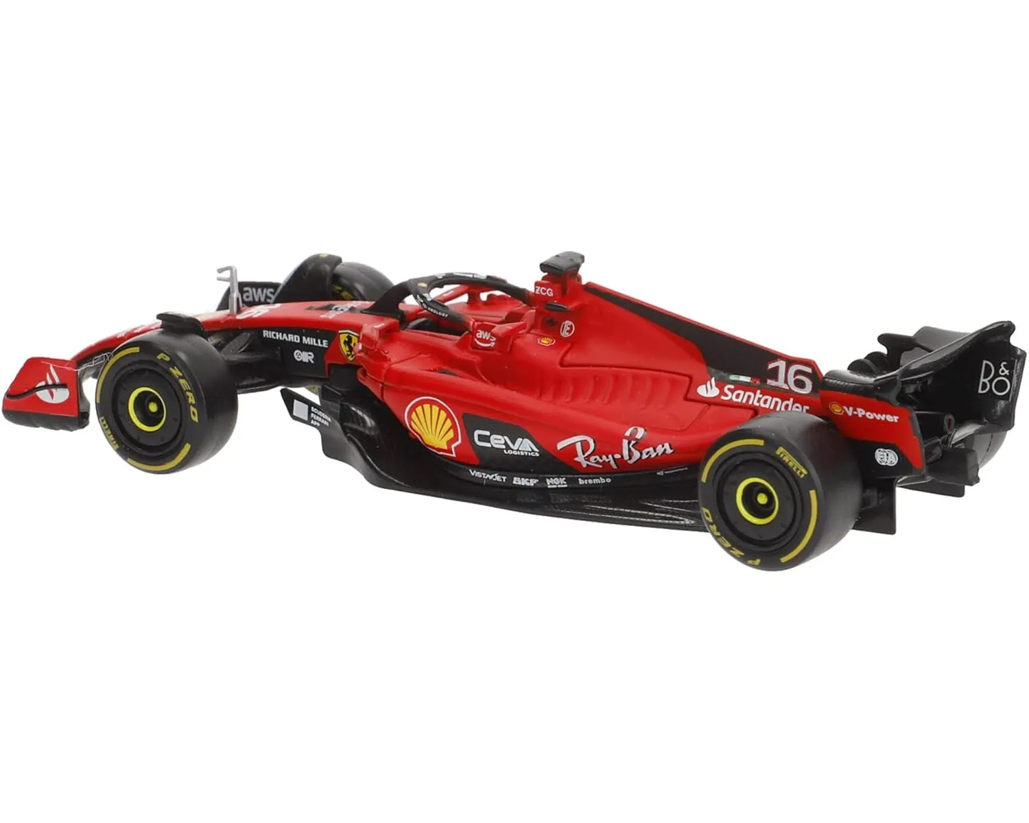 Bburago 18-36836 - Modellauto - Ferrari SF-23 Sainz #55 (Maßstab 1:43)