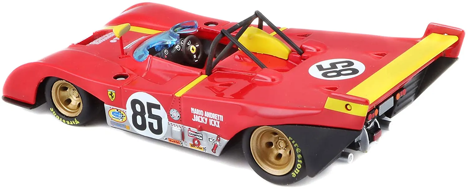 Bburago - Modellauto - Ferrari 312 P 1972 (Maßstab 1:43) in Geschenkbox