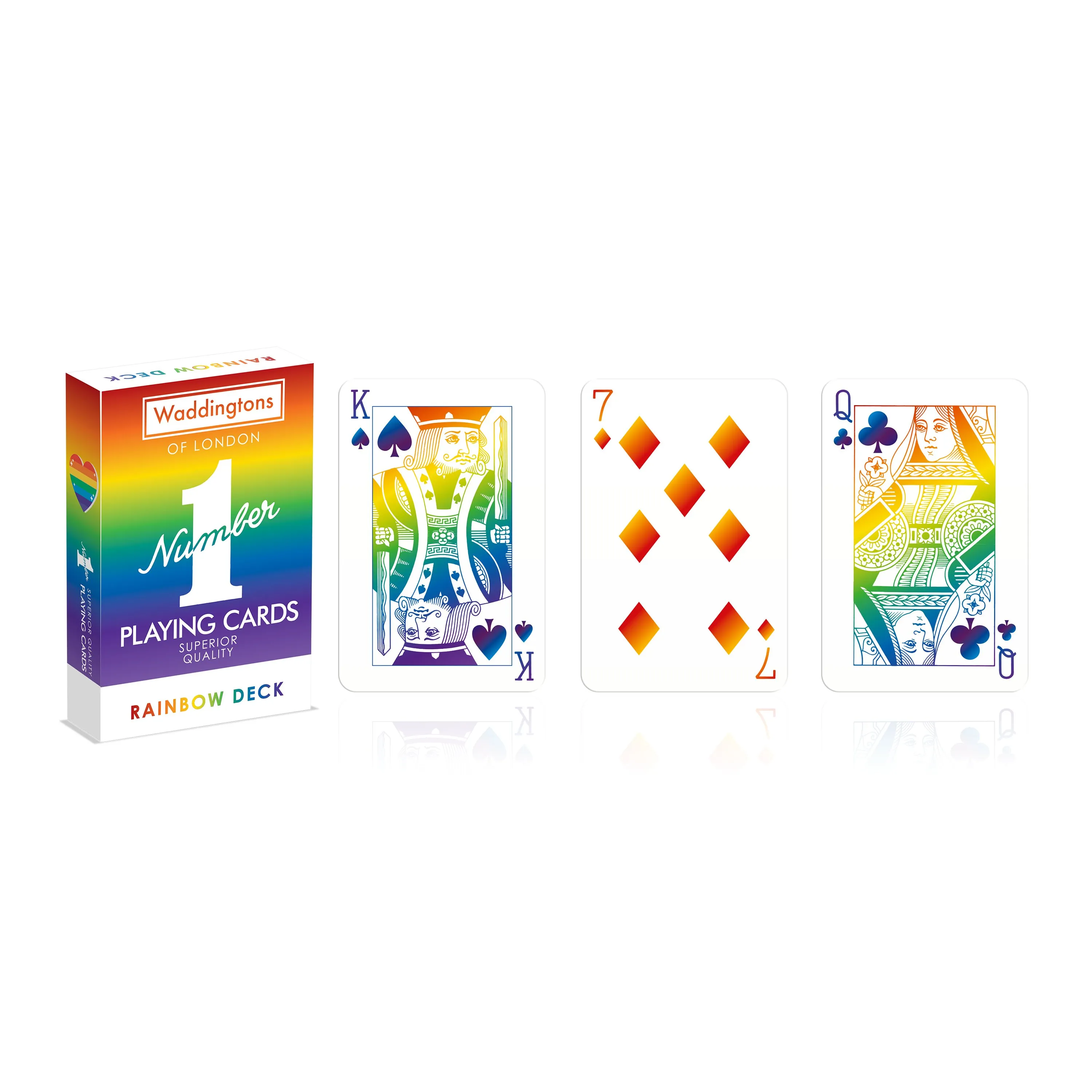 Number 1 Spielkarten Rainbow