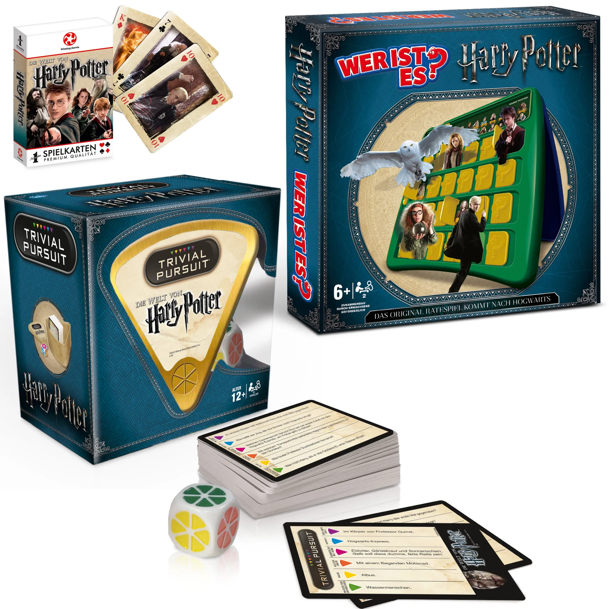 Harry Potter Bundle (Wer ist es + Trivial Pursuit + Kartenspiel)