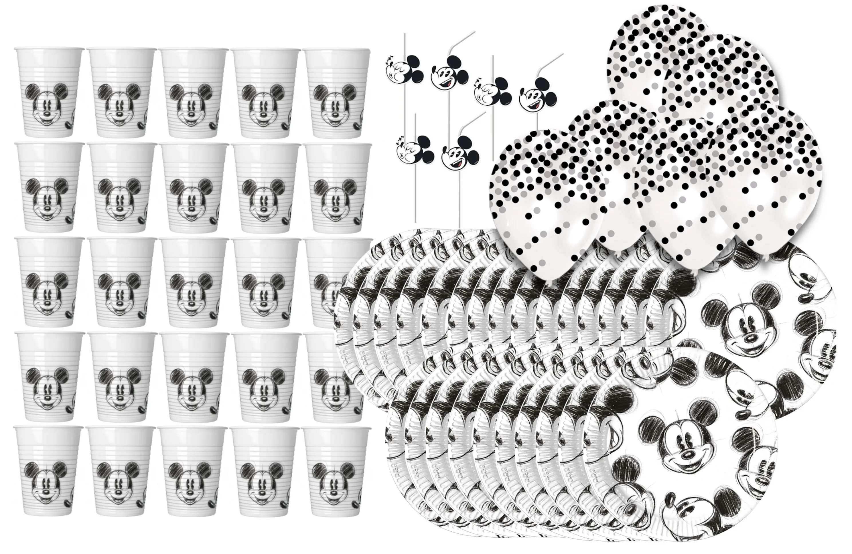 Micky Maus - Kindergeburtstags-Set I (62-teilig)