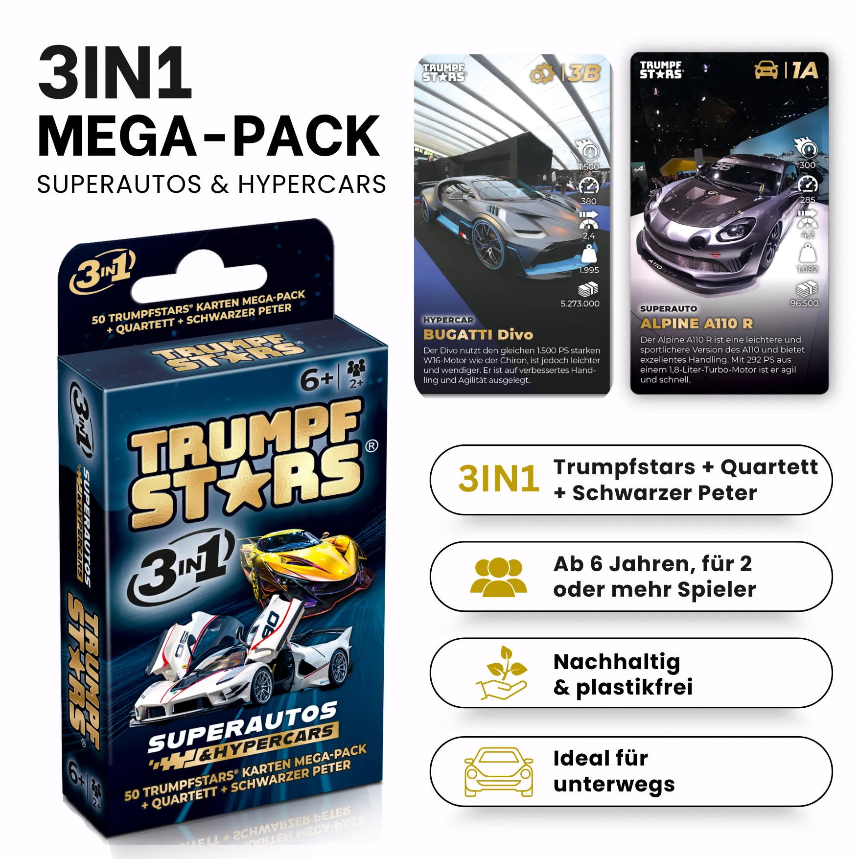 Trumpfstars - Superautos & Hypercars (3 in 1)