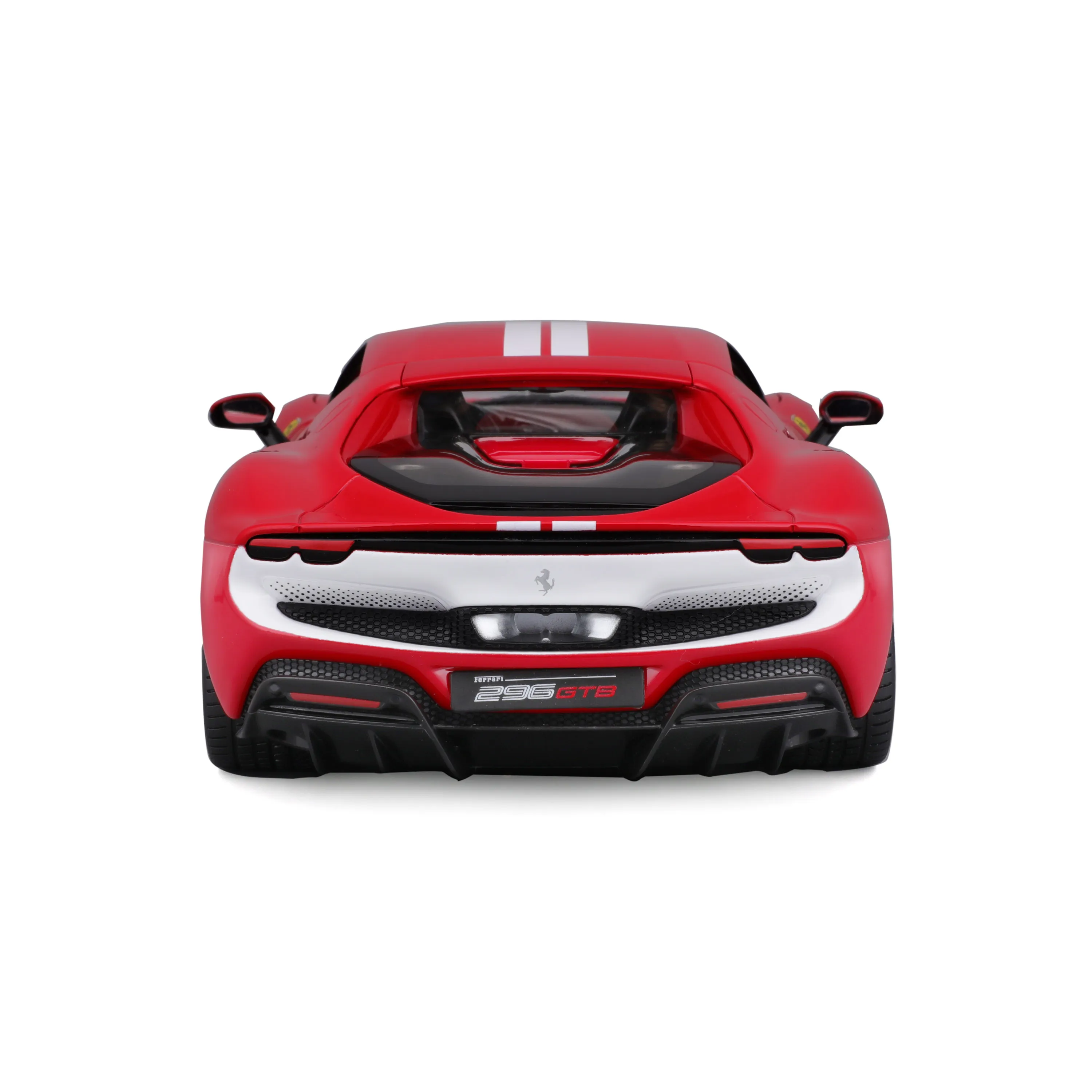 Bburago 18-16017 - Modellauto - Ferrari 296GTB Assetto Fiorano (rot/weiß, Maßstab 1:18)