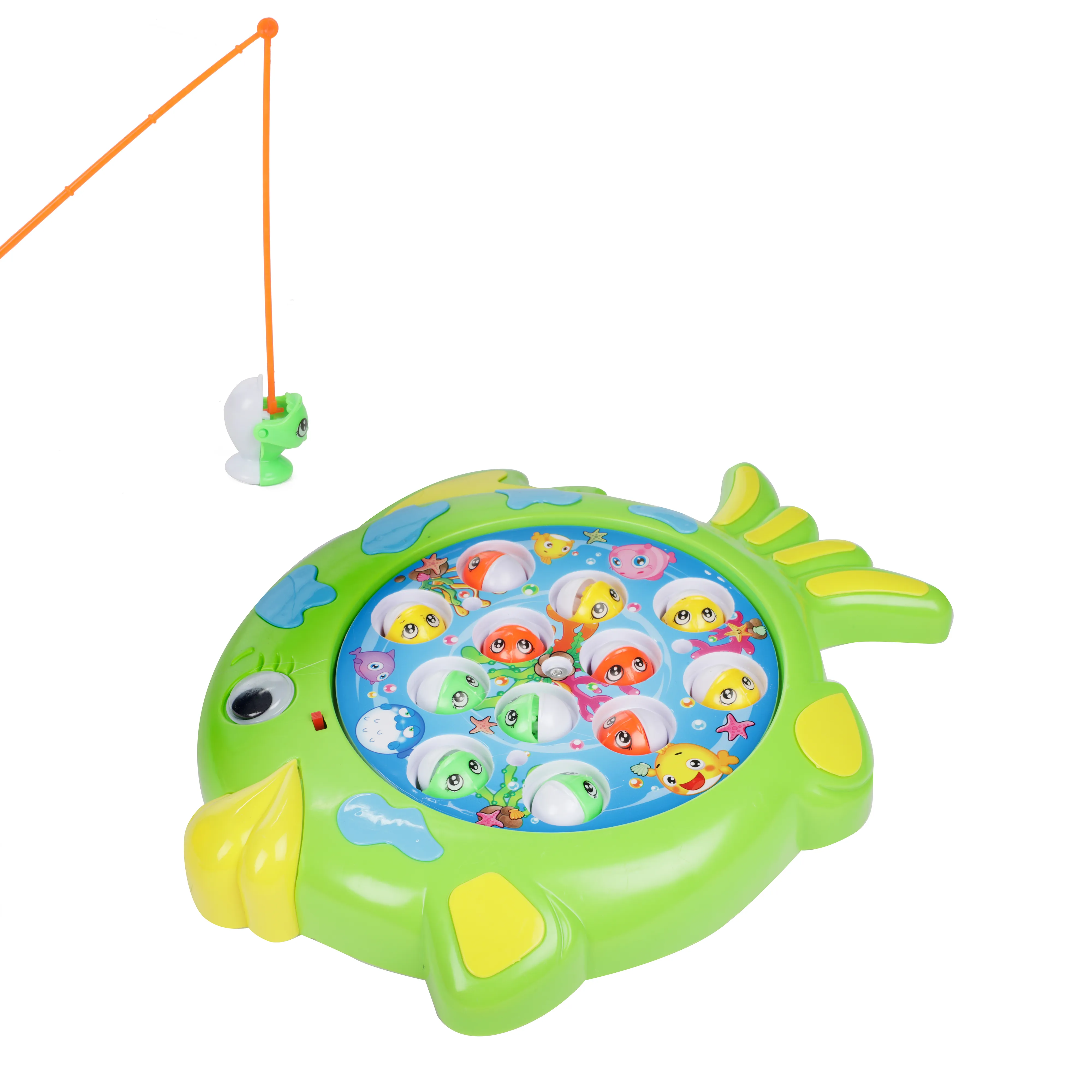 Toi-Toys 52245B - Angelspiel Drehscheibe - Fange den Fisch (mit Ton)