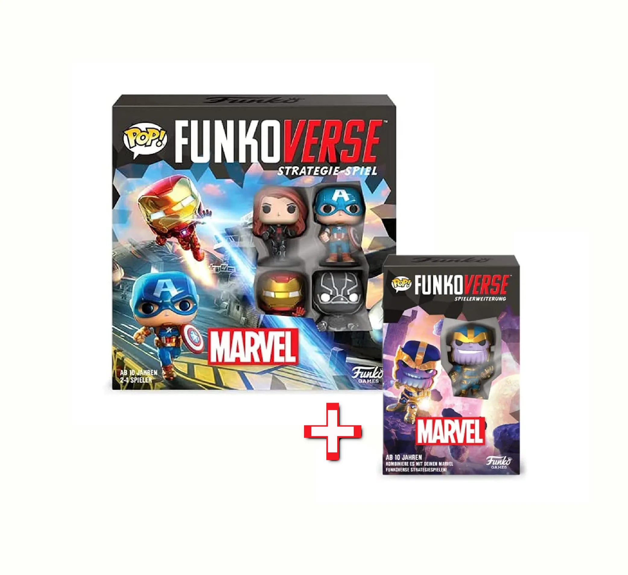 Funko - Strategie-Spiel - Funkoverse Marvel + Erweiterung